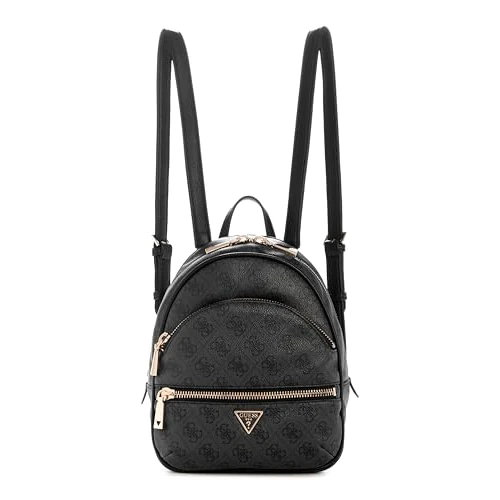 GUESS Damen Manhattan Ii Backpack Rucksack, Kohle-Logo, Einheitsgröße