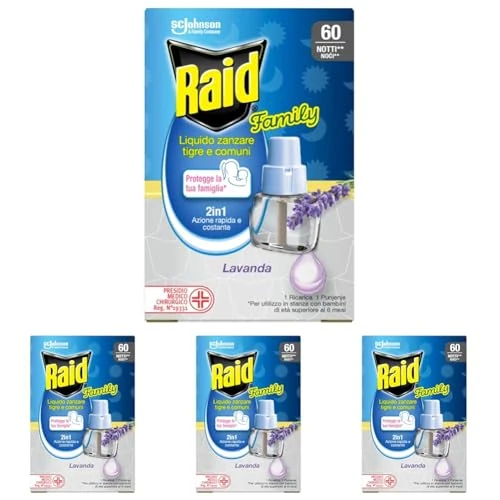 Offerta a tempo: Raid Family Liquido Elettrico Antizanzare Comuni e Tigre Ricarica — 30% da 23,16 € a 16,24 €