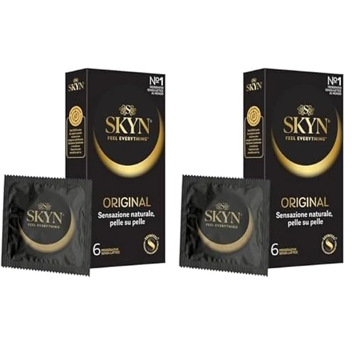 SKYN Original, preservativi ultramorbidi senza lattice, 6 pezzi (Confezione da 2)