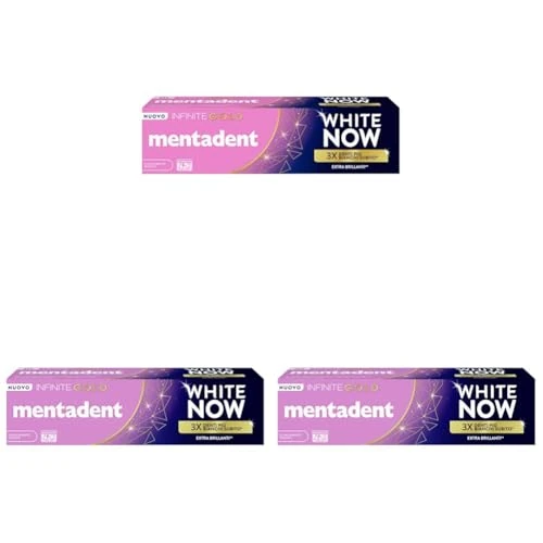 Offerta a tempo: Mentadent - Dentifricio Sbiancante White Now - 3 Pezzi — 50% da 10,47 € a 5,22 €