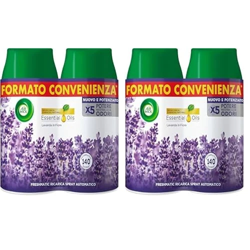 Offerta a tempo: Airwick Freshmatic Profumatore per Ambienti, 2 Ricariche Spray Automatico — 38% da 15,98 € a 9,98 €