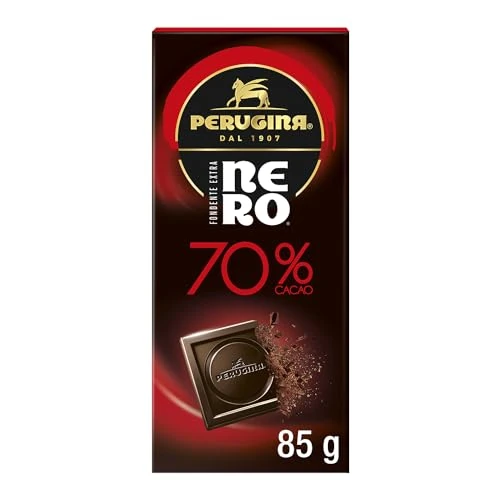 PERUGINA NERO Fondente Extra 70% Tavoletta Cioccolato Fondente 85g (Confezione da 6)