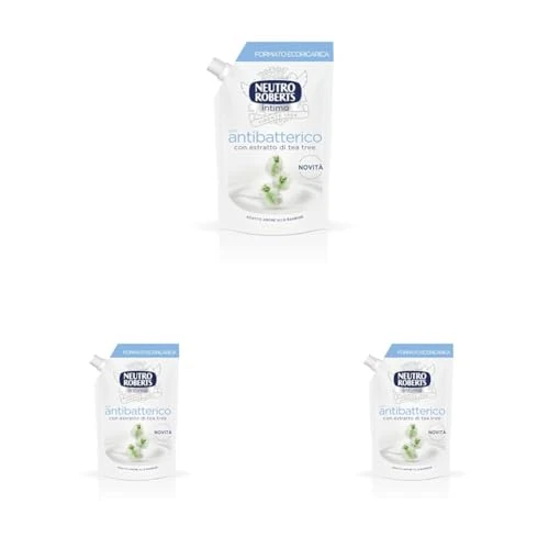 Offerta a tempo: Neutro Roberts - Ecoricarica Detergente Intimo Antibatterico - 3 Pezzi x 400ml — 46% da 9,87 € a 5,37 €
