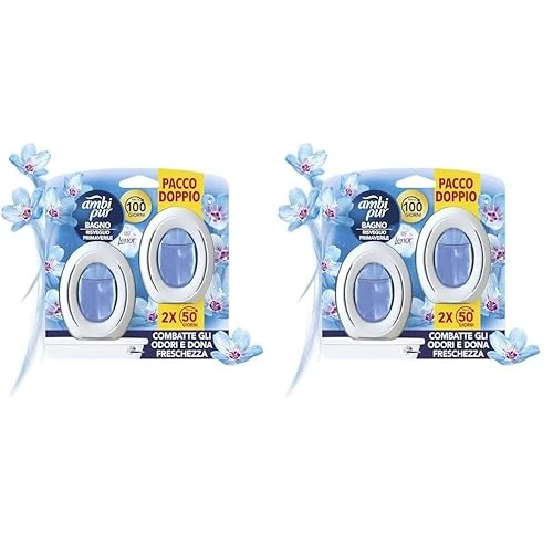 Offerta a tempo: Ambi Pur Bagno Profumatore Per Ambienti, 2 Profumatori — 36% da 17,98 € a 11,58 €