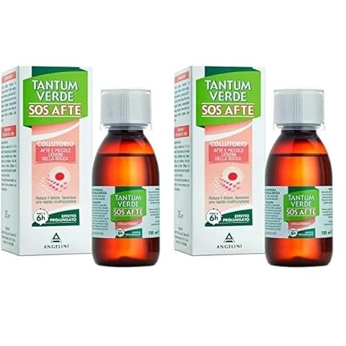 ANGELINI Tantum Collutorio Verde Sos Afte - 120 ml (Confezione da 2)