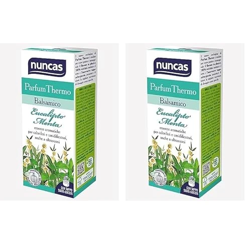 Offerta a tempo: Nuncas Parfum Thermo Balsamico Profumatore Ambienti Eucalipto Menta - 100ml (Confezione da 2) - 44% da 24.76 € a 13.98 €