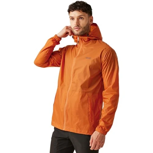 Regatta Mens Pack It III Waterproof Jacket & Bag Breathable Packaway Raincoat