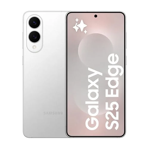 Offerta a tempo: Samsung Galaxy S25 Edge, Smartphone AI, 3 anni di Garanzia del produttore, Display 6.7'' QHD+ Dynamic AMOLED 2X, Fotocamera 200MP, RAM 12GB, 256GB, 3.900 mAh, Titanium Silver [Versione italiana] - 46% da 1299.00 € a 699.99 €