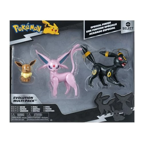 Offre limitée : Pokémon Select Evolution Multipack (Eevee #2, Umbreon, Espeon), Figurine de 34.49 € à 28.62 € (17% de remise)