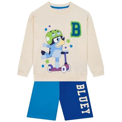 BlueY Sweat Enfant Et Shorts | Short Garcon | 2 Pièces Pull Enfant Garcon Et Shorts | Ecru 2-3 ans