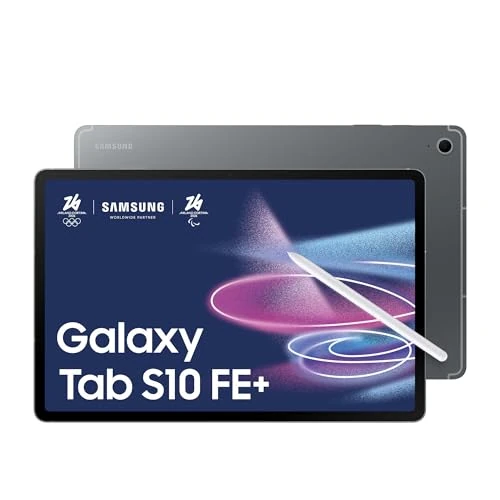 Samsung Galaxy Tab S10 FE+, 3 anni di garanzia, Android Tablet, Display 13.1"LCD, Wifi, RAM 8GB, 128GB, 10.090 mAh, S Pen, Android 15, IP68, Gray [Versione italiana]