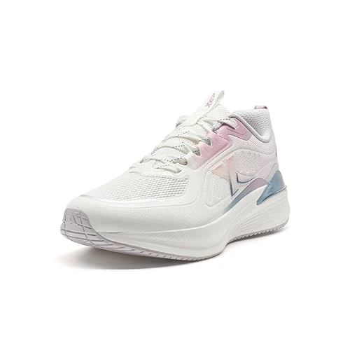 XTEP Comfortable y versátil, Antideslizante y Resistente al Desgaste, Zapatilla de Carrera Casual, Zapatilla de Mujer Vela Blanco/Gris de partículas Tamaño 39