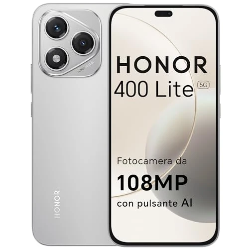 HONOR 400 Lite 5G Wyświetlacz,Bateria 5230mAh，6,7 cala AMOLED, 8+256GB NFC Szary