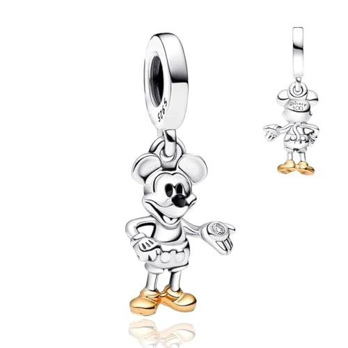 Oferta limitada: RMMY Dije colgante de plata de ley 925 con forma de ratoncito con manos extendidas, para pulsera, collar, joyería navideña para el Día de la Madre Joyería para el Día de la Madre con circonitas de 20.99 EUR a 16.79 EUR (ahorro 20%)