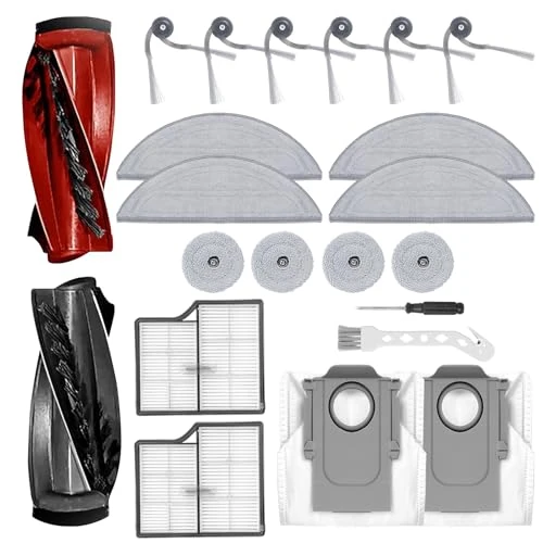 Limited-time offer: Heykewi Accessories Kit for Roborock Saros 10 Robot Vacuum Cleaner, 2 Roller Brush, 6 Side Brushes, 4 Mop Pads, 4 Round Mop Pads, 2 Filters, 2 Dust Bags, 1 Clean Brush, 1 Screwdriver from 29.03 GBP to 29.03 GBP (save 0%)