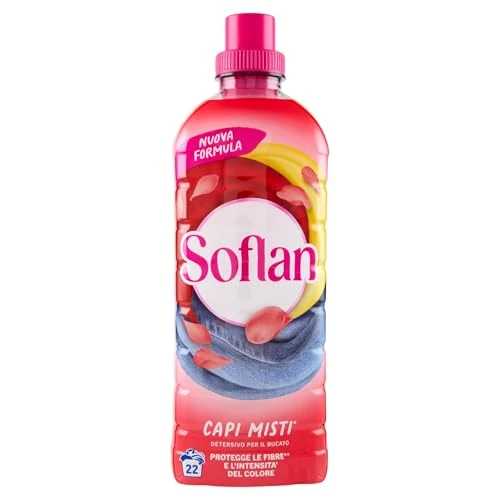 Soflan Lessive Machine à laver vêtements mixtes 22 lavages 900 ml, 900 ml