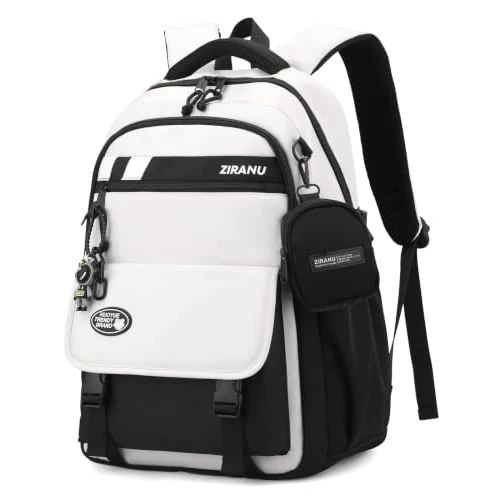 Offerta a tempo: Amythe Zaino Scuola Ragazzi Teen 8 a 15 anni Grande Impermeabile Nero+Bianco - 38% da 45.99 € a 28.59 €