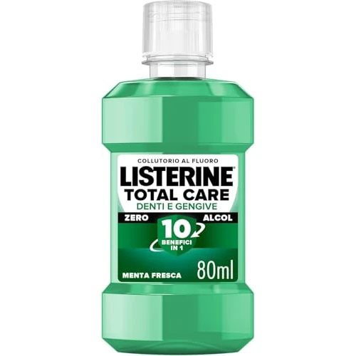Zeitlich begrenztes Angebot: LISTERINE Total Care Mundwasser Zähne und Zahnfleisch Delikater Geschmack 0% Alkohol, Reisemundwasser mit frischem Minzgeschmack, alkoholfrei und mit Fluor für starke Zähne und gesundes Zahnfleisch in von 5.31 € auf 4.56 € (14