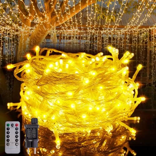 Offre limitee: Lamptobe 30M 300LED Guirlande Lumineuse,8 Modes Timer Chaîne d'éclairage LED Extérieur,IP44 Etanche Chaîne d'éclairage avec électricité pour Noël Jardin Balcon Arbre de 12.99 EUR a 7.99 EUR (economie 38%)