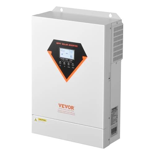 Offerta a tempo: VEVOR Invertitore Solare Ibrido, Invertitore per Sistema Fuori Rete di Potenza a Onda Sinusoidale Pura Tutto in Uno, 48 V CC Monofase 220/230 V CA, 6000 W, con Regolatore Solare da 120 A Integrato - 0.00% da 340.90 € a 340.90 €