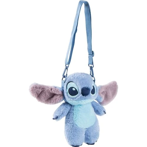 CERDÁ LIFE'S LITTLE MOMENTS Stitch tas, afmetingen 16,0 x 28,0 x 11,0 cm voor school of reizen, met origineel design, officieel Disney-gelicentieerd product, uniseks, kinderen, blauw, maat M, Blauw, M