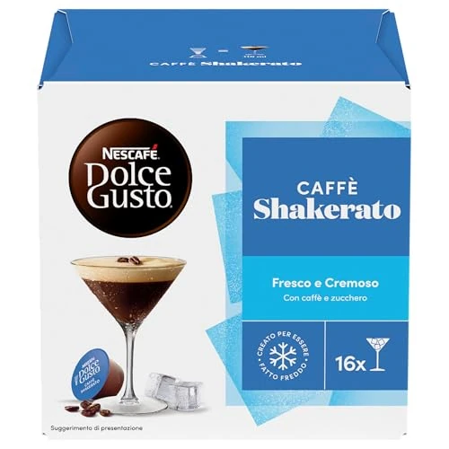 Offerta a tempo: NESCAFÉ Dolce Gusto - Caffè Shakerato - 48 Capsule (3 Confezioni da 16 Capsule) — 35% da 18,30 € a 11,98 €