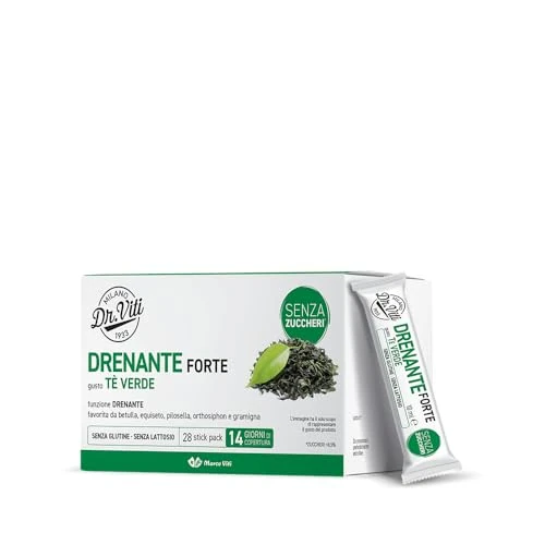 Offerta a tempo: Dr. Viti DRENANTE FORTE TÈ VERDE 28 Stick Pack - 39% da 18.90 € a 11.53 €