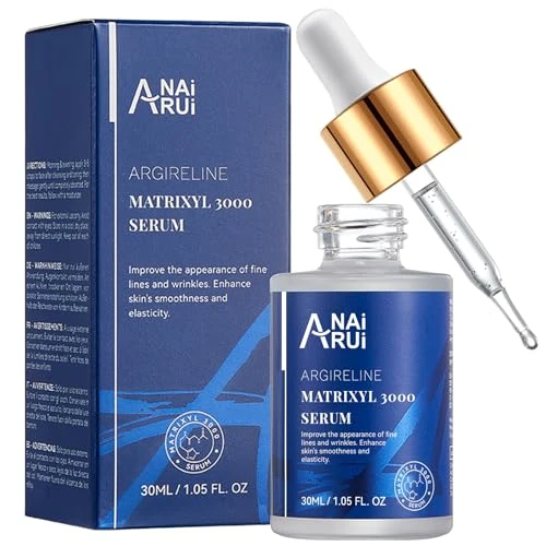 Limitiertes Angebot: ANAiRUi Matrixyl 3000 & Argireline Anti-Aging Gesichtsserum mit Peptiden, Hyaluronsäure, gegen Falten, Kollagenförderung & Hautfeuchtigkeit | Für reife und trockene Haut | 30ml von 19.99 EUR auf 15.19 EUR (Spare 24%)