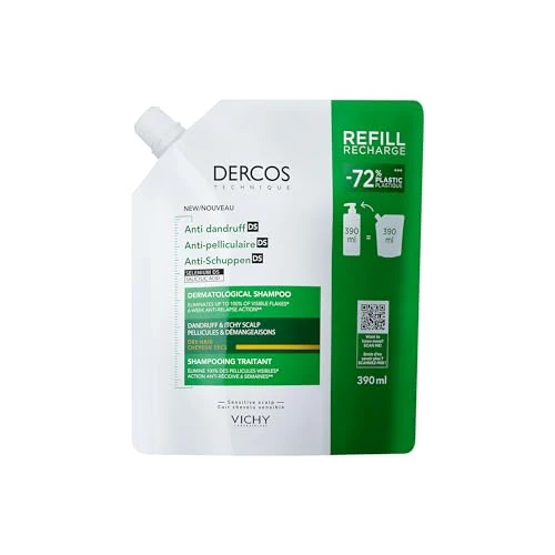 Vichy Dercos Anti-roos Shampoo DS voor droog haar Eco-navulling 390ml