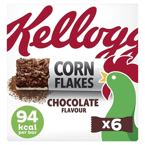 Offerta a tempo: Kellogg's Corn Flakes Barrette di Cereali al Cioccolato - 22% da 2.29 € a 1.78 €