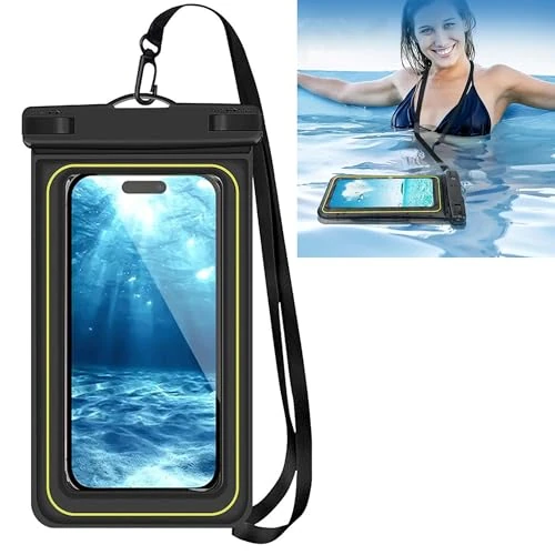 Begrenztes Angebot: wasserdichte Handyhülle Schwimmend Handy Hülle Unterwasser Handytasche - 1Stück, Schwarz, Telefon Tasche, für Schwimmen Rafting Outdoor Beach Camping Waterpark Wasserdichtes Etui von 13.39 EUR auf 13.39 EUR (Rabatt 0%)