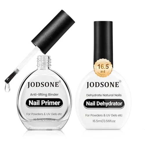 Offre limitée : JODSONE Lot de 2 déshydrateurs et apprêt à ongles de 16,5 ml pour gel U V Superior Bonding Professional Salons Set DIY Art Design Cadeau durable de 8.11 € à 7.70 € (5% de remise)