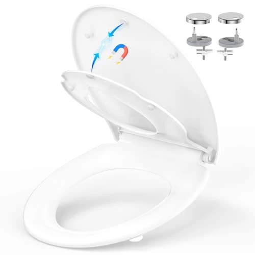 Oferta limitada: Asiento de Inodoro para Familia, YEAUPE PRO Tapa Wc Forma O Universal de Cierre Suave con Liberación Rápida para una Fácil Limpieza, Blanco, 44,6 x 37,2cm de 38.68 € a 36.97 € (ahorro 4%)