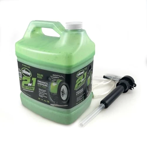 Offerta a tempo: Slime 10207-5 Sigillante 2 in 1 per Camera d'Aria e Pneumatico Antiforatura, Premium, Prevenire e Riparare, per Tutti i Tipi di Camere d’Aria e Pneumatici Fuoristrada, Non Tossico, 3.78 Litre - 0.00% da 42.42 € a 42.42 €