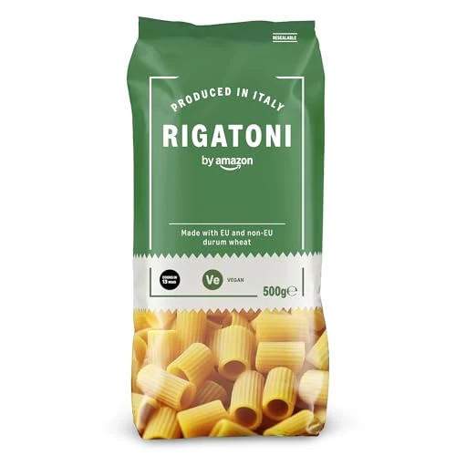 Offerta a tempo: by Amazon Rigatoni, 500g - 28% da 0.65 € a 0.47 €