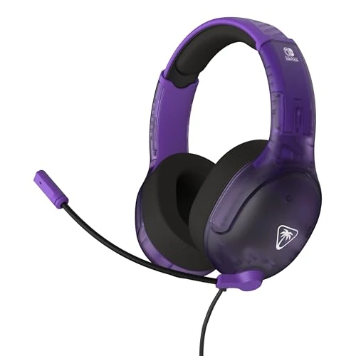 Offerta a tempo: Turtle Beach Airlite Fit Fantasma Viola Cuffie da gioco cablate con licenza ufficiale per tutti i Nintendo Switch - Microfono flip-and-mute, padiglioni auricolari dal comfort superiore - 37% da 24.99 € a 15.79 €
