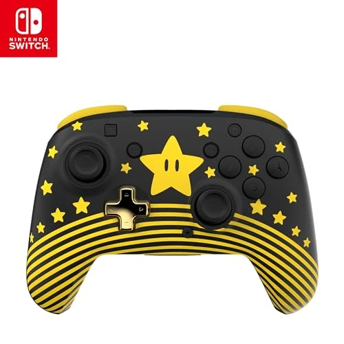Offerta a tempo: Turtle Beach Rematch Super Mario Star Controller da gaming wireless per Nintendo Switch, Switch Lite e Switch - Modello OLED. Funziona anche con Nintendo Switch 2 - Pulsante C non disponibile. - 17% da 59.99 € a 49.99 €