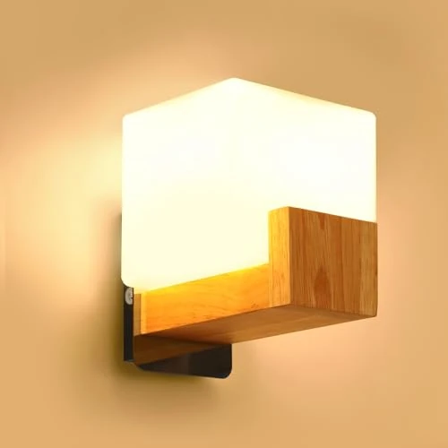 Oferta limitada: DELIPOP Aplique de Pared de Madera Vintage, Lámpara de Pared Interior E27 de 30.99 € a 30.99 € (ahorro 0.00%)
