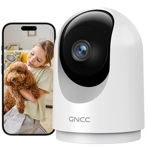 Limited offer: GNCC Indoor Security Camera, 2K Cameras for Home Security with Motion Detection, Baby/Pet Camera with Phone App, Night Vision, 2-Way Audio, TF/Cloud Storage, Works with Alexa & Google Home, 2.4G WiFi from 14.99 EUR to 14.99 EUR (save 0%)