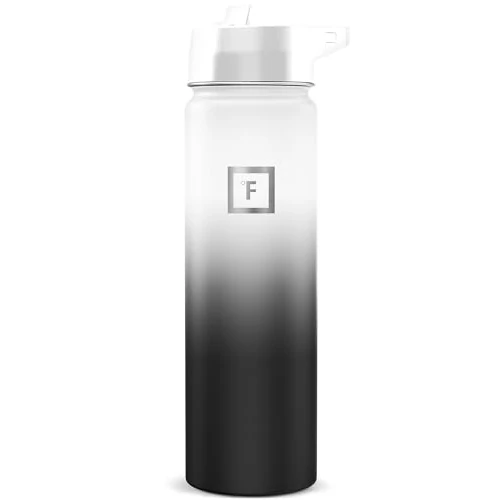 Zeitlich begrenztes Angebot: Wasserflasche mit breiter Öffnung, Karabiner-Trinkhalm-Deckel, 680 ml, Tag und Nacht von 6.99 € auf 6.99 € (0.00% Rabatt)