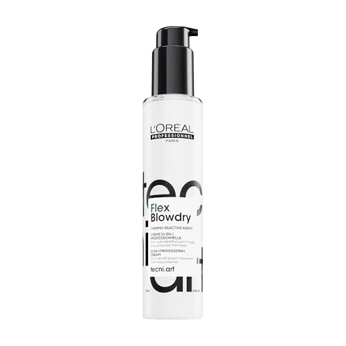 Offerta a tempo: L'Oréal Professionnel - Crema pre-modellante, anti-rottura, protegge dalla rottura dei capelli, dal calore fino a 230°C, per controllo a lungo termine, per tutti i tipi di capelli, Flex Blowdry - 10% da 19.90 € a 18.00 €