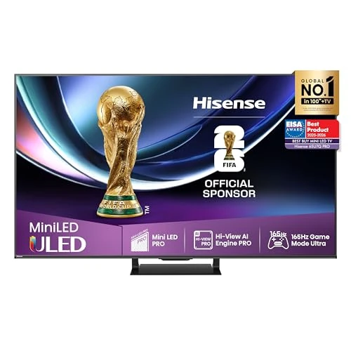 Offerta a tempo: Hisense TV 65" Mini-LED 165Hz 4K 2025 65U72Q PRO, Smart TV VIDAA U9 con 1000+APP — 4% da 877,00 € a 845,00 €