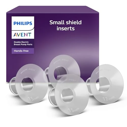 Limited-time offer: Philips Avent Hands-Free Small Shield Inserts (15mm and 17mm) for Electric Breast Pump, Compatible with Hands-Free Collection Cups, SCF554/11 from 21.99 £ to 21.99 £ (save 0.00%)