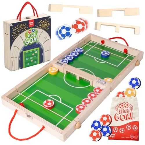 Offre limitée : Nene Toys Sling Goal – Jeu de Société Famille dès 4 Ans pour Enfants & Adultes – Jeu d’Adresse & de Réflexe en Bois FSC – 2 Joueurs – Jeu de Voyage – Idée Cadeau Garçon Fille 4–12 Ans de 33.99 € à 29.79 € (12% de remise)