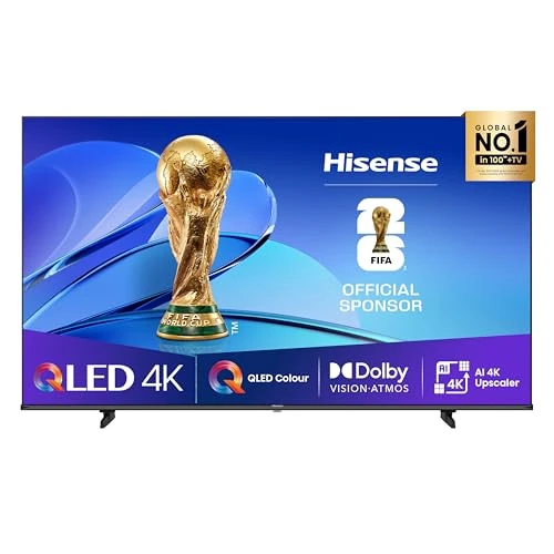 Hisense TV 65" QLED 4K 2025 65E78Q, Smart TV VIDAA U8, Dolby Vision, HDR 10+, Game Mode Plus, Dolby Atmos, Alexa Built-in, VIDAA Voice, Tuner DVB-T2/S2 HEVC 10, lativù 4K, 65'', 2025 QLED 60Hz