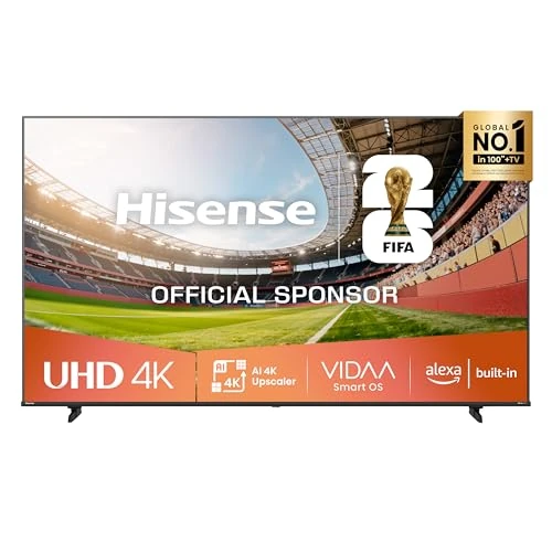 Offerta a tempo: Hisense Smart TV 85" 4K Ultra HD 2025 85E63QT, Smart TV VIDAA U8, Dolby Vision, HDR 10, Game Mode Plus, Alexa Built-in, VIDAA Voice, Tuner DVB-T2/S2 HEVC 10, lativù 4K, 85'', 2025 LED - 22% da 899.00 € a 699.00 €