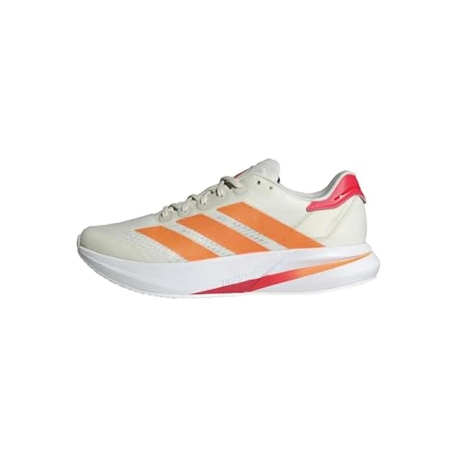 adidas Men's Duramo Speed 2 Running Shoes, Off White/Lucid Orange/Lucid red, 6.5 UK