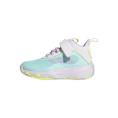 adidas Unisex Kids OWNTHEGAME 3.0 Shoes, Flash Aqua/Bliss Lilac/FTWR White, 10 UK Child