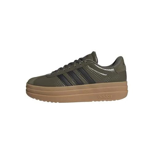 adidas Femme VL Court Bold Shoes, Olive strata/Core Black/Gum 3, 44 EU
