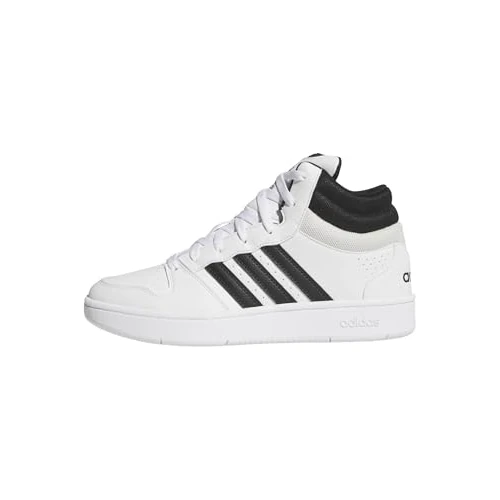 adidas Unisex Adulto Hoops Mid Classic Shoes, FTWR White/Core Black/Orbit Grey, 43 1/3 EU
